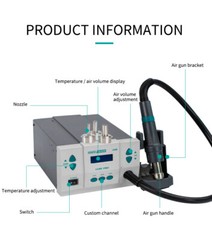 1000W quick 861dw professional hot air gun,quick 861 intelligent rework station