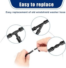 30 PCS Car Windshield Washer Hose Kit, 13.1Ft/4M Washer Fluid Hose, I-Type Y-Typ