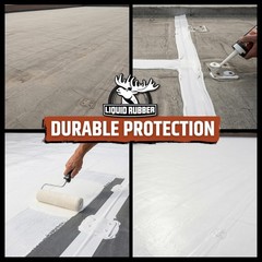 Liquid Rubber Silicone Roof Coating – UV-Reflective, No Primer Needed, One-Co…