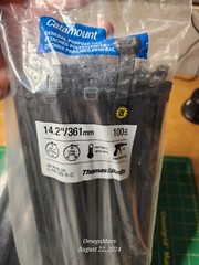 Thomas & Betts Catamount L-14-120-0-C 14.2″ Heavy Duty Cable ties, 120lb