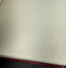 Vtg Three Graces Leather Journal Scrapbook Handmade in Italy 12 “x 9” #2613