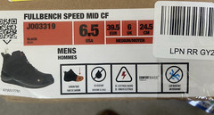 Merrell Work Fullbench Speed Mid Carbon Fiber Toe UNISEX Boots Men 6.5, Womens 9