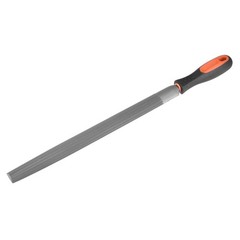 12″ Second Cut Grade High Carbon Hardened Steel Half Round File Handle
