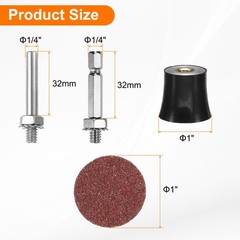 23pcs Quick Change Disc Set 1″ Lock Sanding Disc 60 Grits with Disc Holder