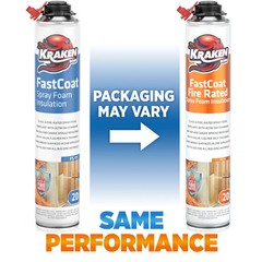 Kraken Bond FastCoat Spray Foam Insulation,Closed Cell 27.1 oz, 12 Pack-Cleaner