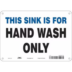 Condor 469C75 This Sink Is For Hand Wash Only, 10 In W X 7 In H, Vertical