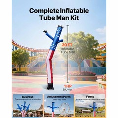 Uimoso Inflatable Tube Figure with 1 HP Blower Fan, 20 ft Tall Waving Display
