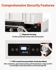 VEVOR Continuous Band Sealer for 0.32-0.47 in Seal Width Heat Sealer Machine