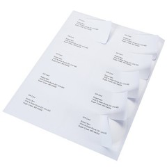 10000 2×4 Adhesive Mailing Postage Shipping Labels 10 Up 1000 Sheet Laser Inkjet