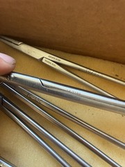 Aesculap L ( LOT OF 5 ) 180mm Needle Holder FINE GRIP 7″ FOR SURGICAL