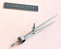 STARRETT No.277 Spring-Type Dividers with Round Legs; 4.0” Size & Capacity. USA