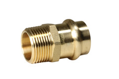 10 Pieces 3/4″ Press Male Adapter, Lead Free Brass, 3/4″ Press Fit Male