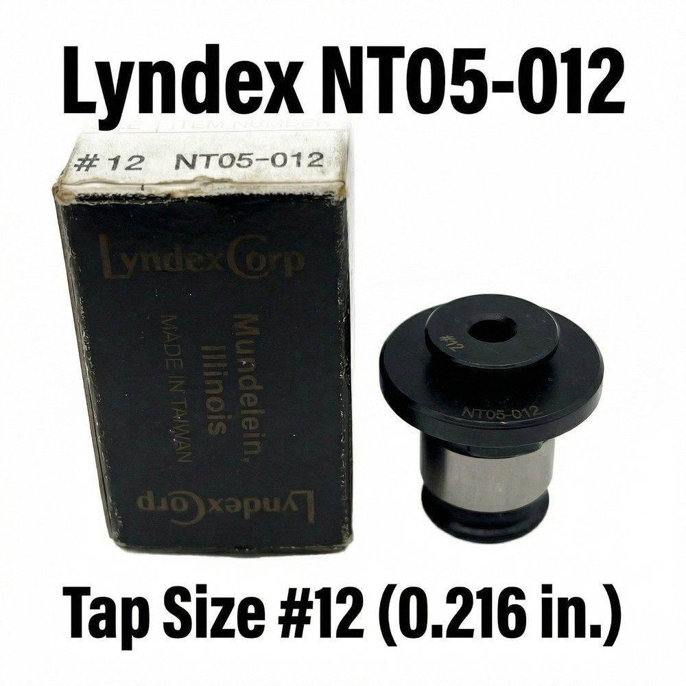 Lyndex NT05-012 TAP Collet Positive Drive Rigid Standard #12 UNC/UNF Taps