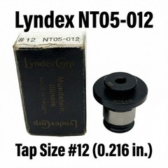 Lyndex NT05-012 TAP Collet Positive Drive Rigid Standard #12 UNC/UNF Taps