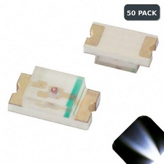 50 x LED 1206 Cool Clear White SMD LEDs SMT Lights Super Ultra Bright Car RC PC