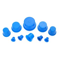 Cone Shaped Plug Tube Plug End Blanking Caps Blue Plastic Pipe Plug Inner Plug