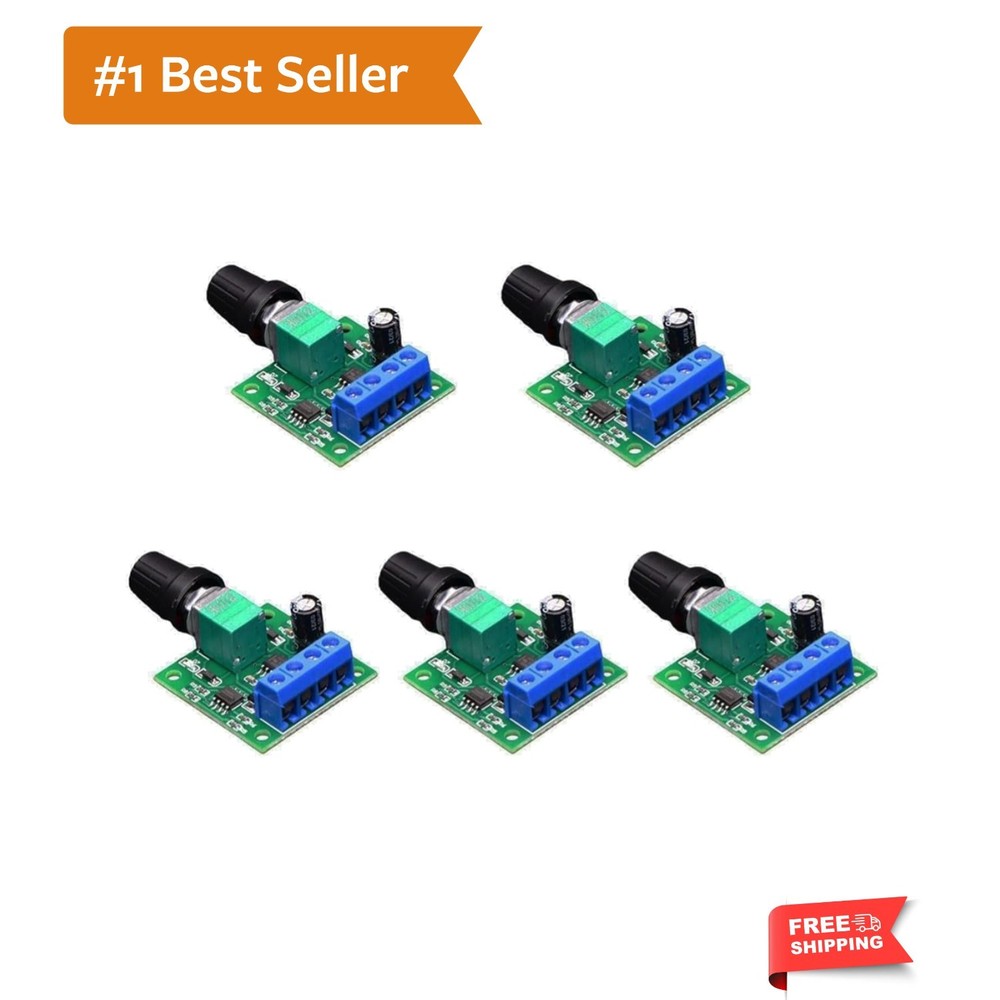 PWM DC Motor Speed Controller 1.8v 3v 5v 6v 12v 2A 30W Low Voltage Adjustable…