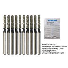 Dental Diamond Bur FG Round End Cylinder Coarse High Speed SR-13C SR-11SC SR-14C