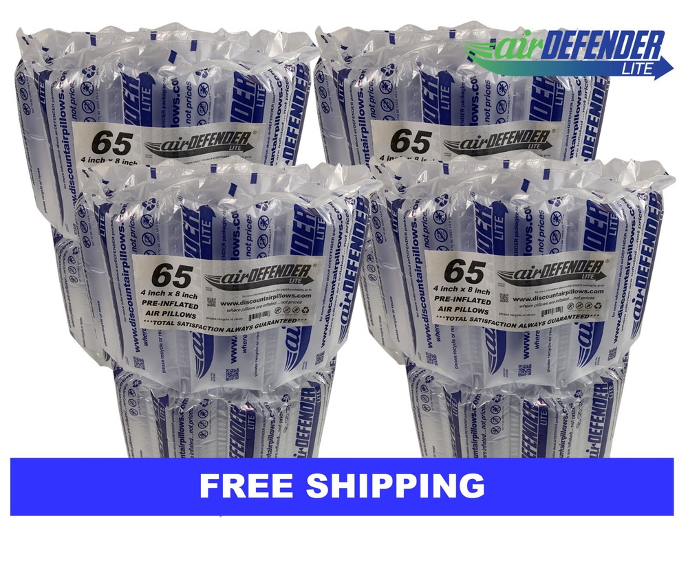 4×8 air pillows 260 COUNT void fill packaging shipping packing peanuts cushion