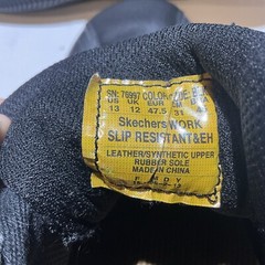 Skechers Work Men’s SLIP RESISTANT R &EH ELAXED FIT MEMORY FOAM SZ 13 LN FREE SH