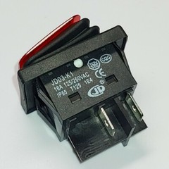 Rocker waterproof switch 250V IP55 T125 1E4 Red Lamp JD03-K1 4Pins 16A