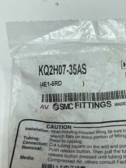 2 Packs Of 10 KQ2H07-35AS 4E1-5RD Brass Tube Fitting with Sealant Male Connector