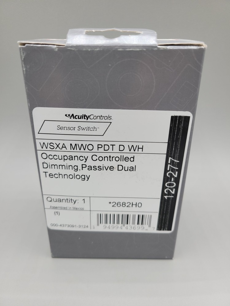 NEW Sensor Switch WSXA MWO PDT D WH Occupancy Control Dimming Passive Acuity