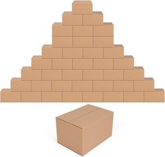 40 Pack 7x5x4 Inches Brown Cardboard Shipping Boxes for Packing, Moving, Mailing