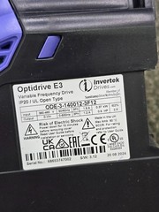 Invertek ODE-3-140012-3F12: OPTIDRIVE AC Variable Speed Drive IP20 *PARTS ONLY *