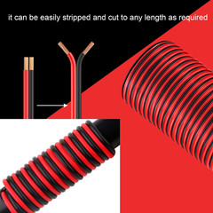 10 Gauge Wire 100FT, 2 Conductors Electrical Wire Red Black Cable, Flexible/Low