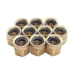 Lot of 10 Midland 30006 Hose Adapter, 3/4in Female GHT, 3/4in Female IP