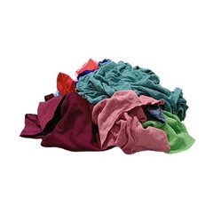 Pallet of 600 lbs Color Knit T-Shirt Wiping Rags – 60 x 10 lbs. Bags – Absorbent