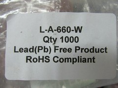20 Clear Lens Red 5MM LEDs 2 Conductor Applied OptoTech Solder DC Voltage New