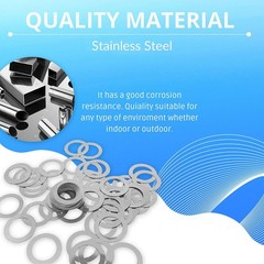 0.5mm Thick Shim Washers DIN 988 A2 Stainless Steel Gasket Washers All Sizes
