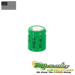 NiCD 1/3AA 1.2V 170mAh Rechargeable Battery Flat Top Cell