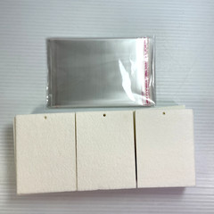 Set of 30 Rectangle Sublimation Air Freshener Blanks 100% Polyester Felt & Bags