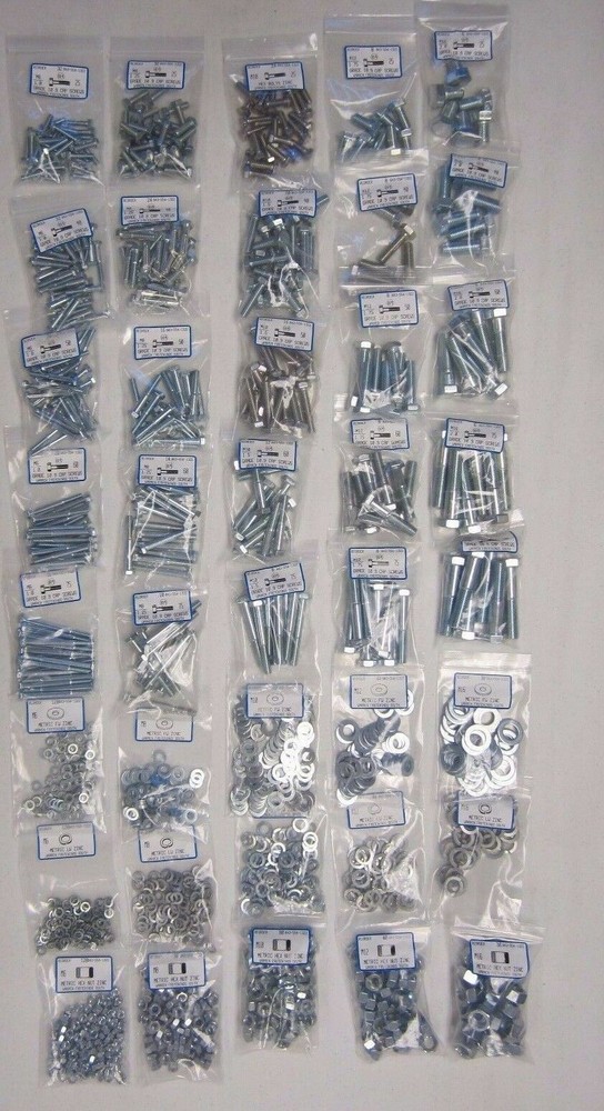 Metric Bolt / Hex Head Cap Screw Assortment Grade 10.9 M6 M8 10 M12 M16 1496pcs