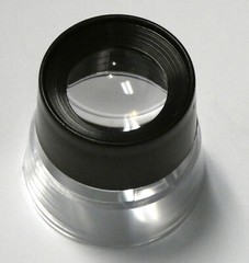 Coin stamp rock circuit inspection 10X loupe stand magnifier magnifying glass 1″