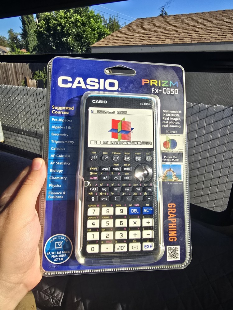 Casio Prizm FX-CG50 Color Graphing Calculator w/3D Graph -black/ New