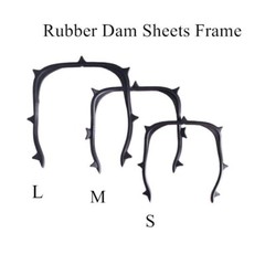 Dental Frame 134°C Rubber Dam Sheets Holder Carbon Fiber U-Shape Support Black
