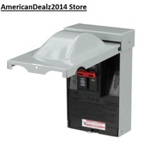 AC Outdoor Disconnect Enclosure Box 60-Amp 120/240V Safety Power Cut/Shut Off