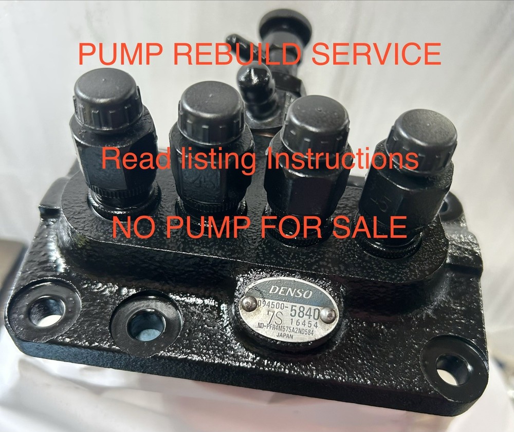 Bobcat 773 Denso 09450-5840 Injection Pump Rebuild Service Kubota V 2203 Engine