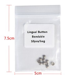 10pcs/kit Dental Orthodontic Lingual Buttons Bondable Round AZDENT