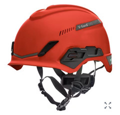 MSA V-Gard H1 Nonvent Safety Helmet Trivent Fas-Trac III Pivot White