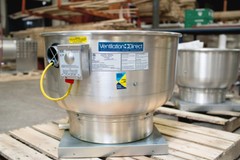 10′ Commercial Kitchen Wall Canopy Hood, Exhaust Fan, and Supply Fan Package