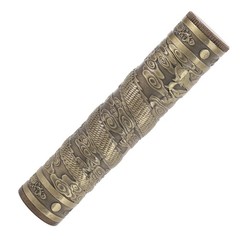 Metal Tube Container Embossed Pattern Water Proof Sealed Storage Tube
