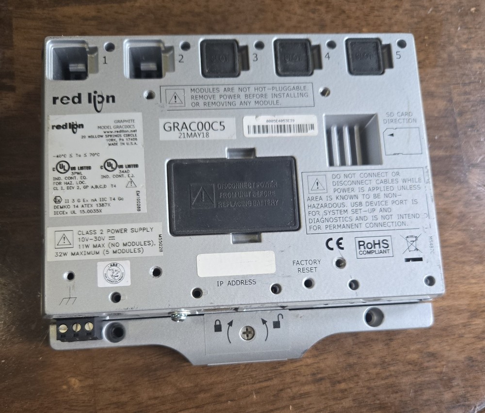 GRAC00C5 Red Lion Programmable Logic Controllers, Graphite Core Controller