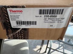 1 Case of 12 Thermo Scientific Jar Short Clear WM 16oz 500ml 120-0500,free ship