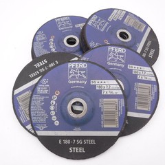 9 Pack Pferd Grinding Wheel 7″ x 1/4″ x 7/8″ E 180-7 SG for Steel