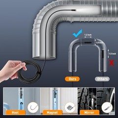 5M Endoscope Camera with Light, 4.3′ IPS Screen 1080P HD Inspection Camera LED